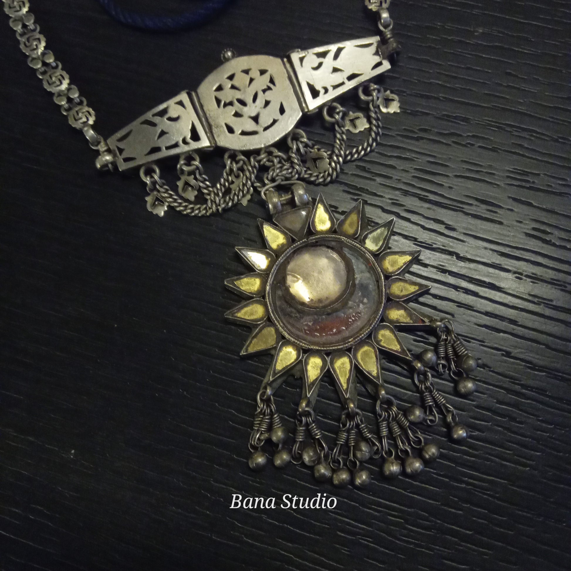 Folk Sil Necklace Bana Studio