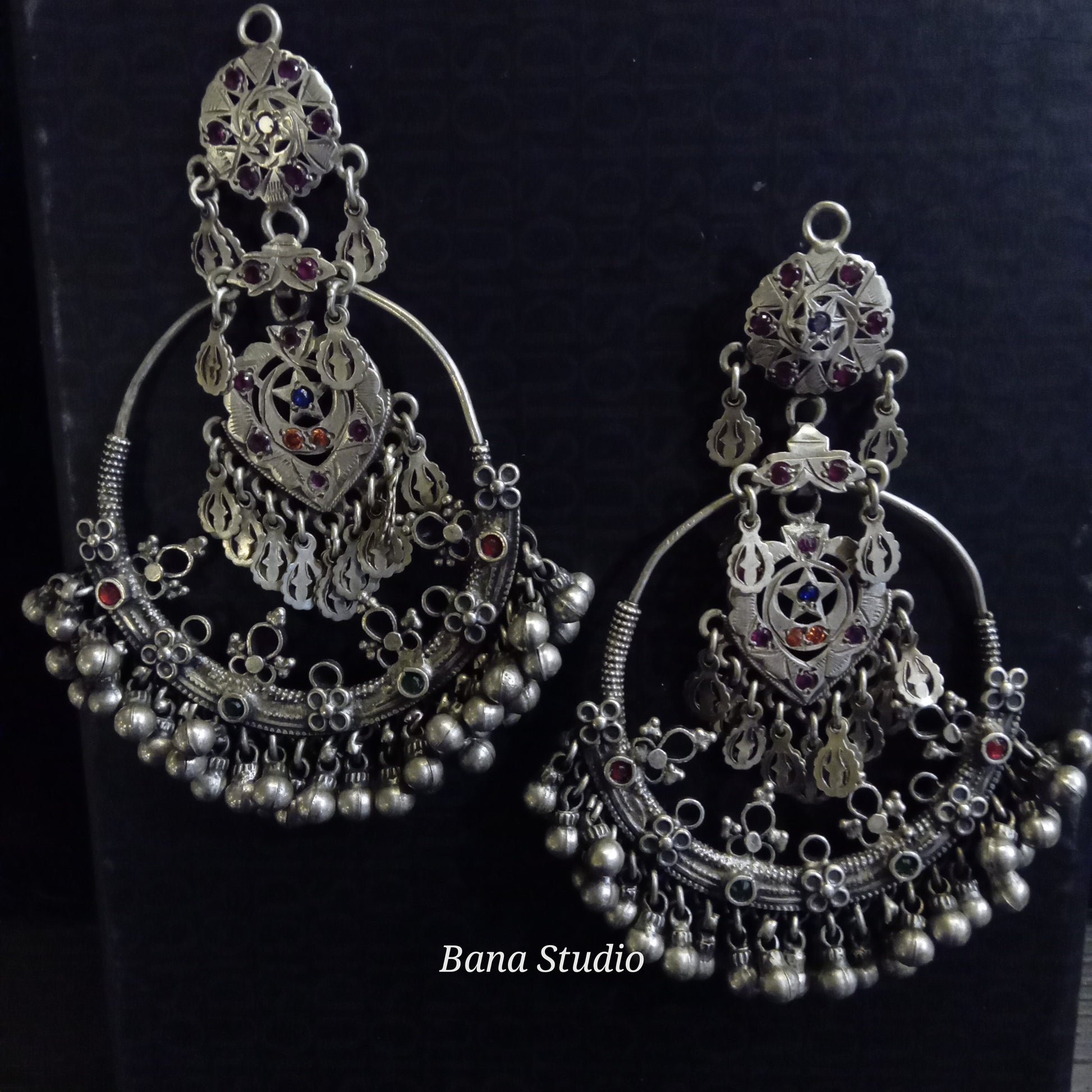 Tribal Sil Earrings Bana Studio