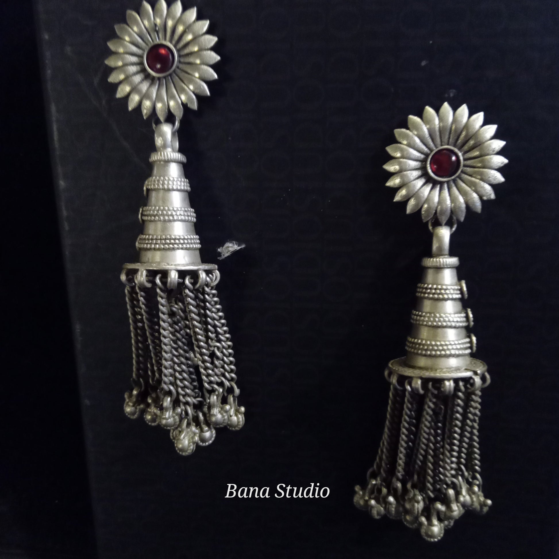 Tribal Sil Earrings Bana Studio