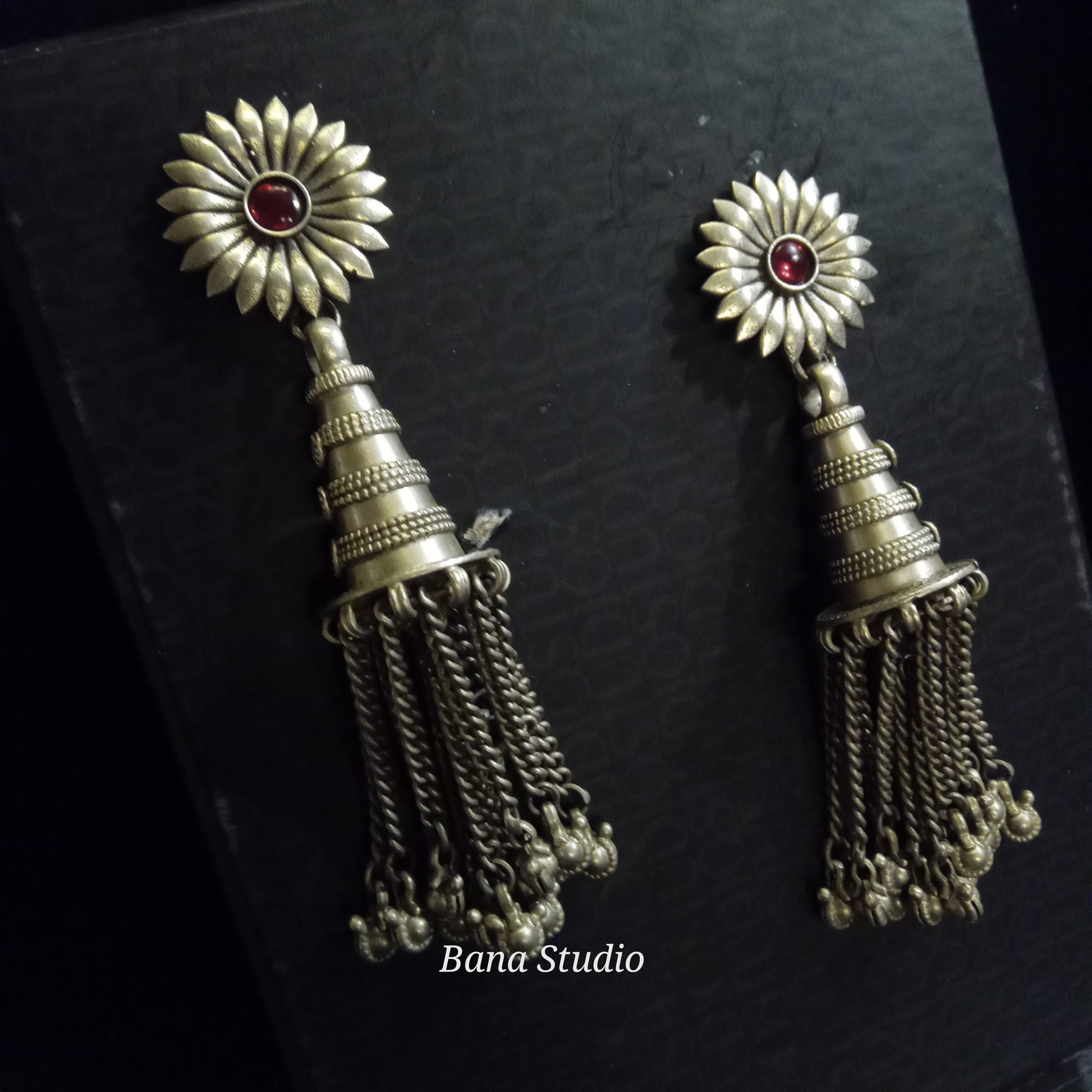 Tribal Sil Earrings Bana Studio